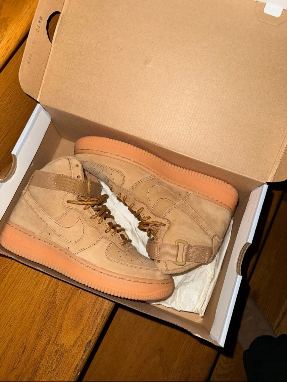Nike Air Force 1 High Wheat 5Y W6 NEW